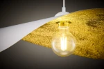 Leaf lampa wisząca 1xE27 biała/złota 41921
