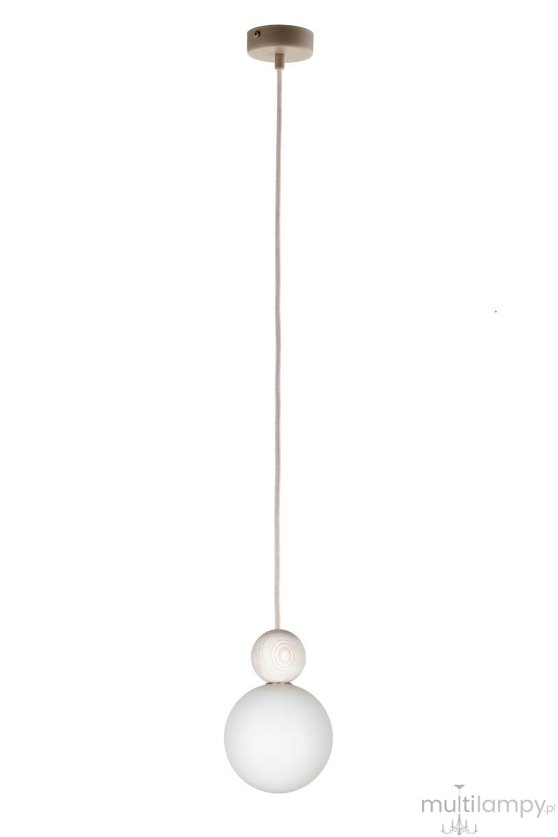 Rona 1 lampa wisząca 1xG9 beżowa/buk bielony 41673