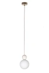 Rona 1 lampa wisząca 1xG9 beżowa/buk bielony 41673