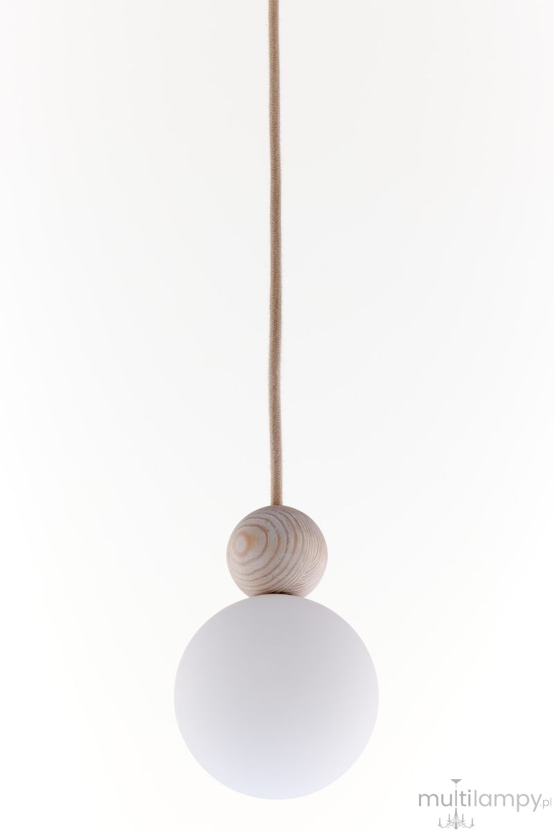 Rona 1 lampa wisząca 1xG9 beżowa/buk bielony 41673