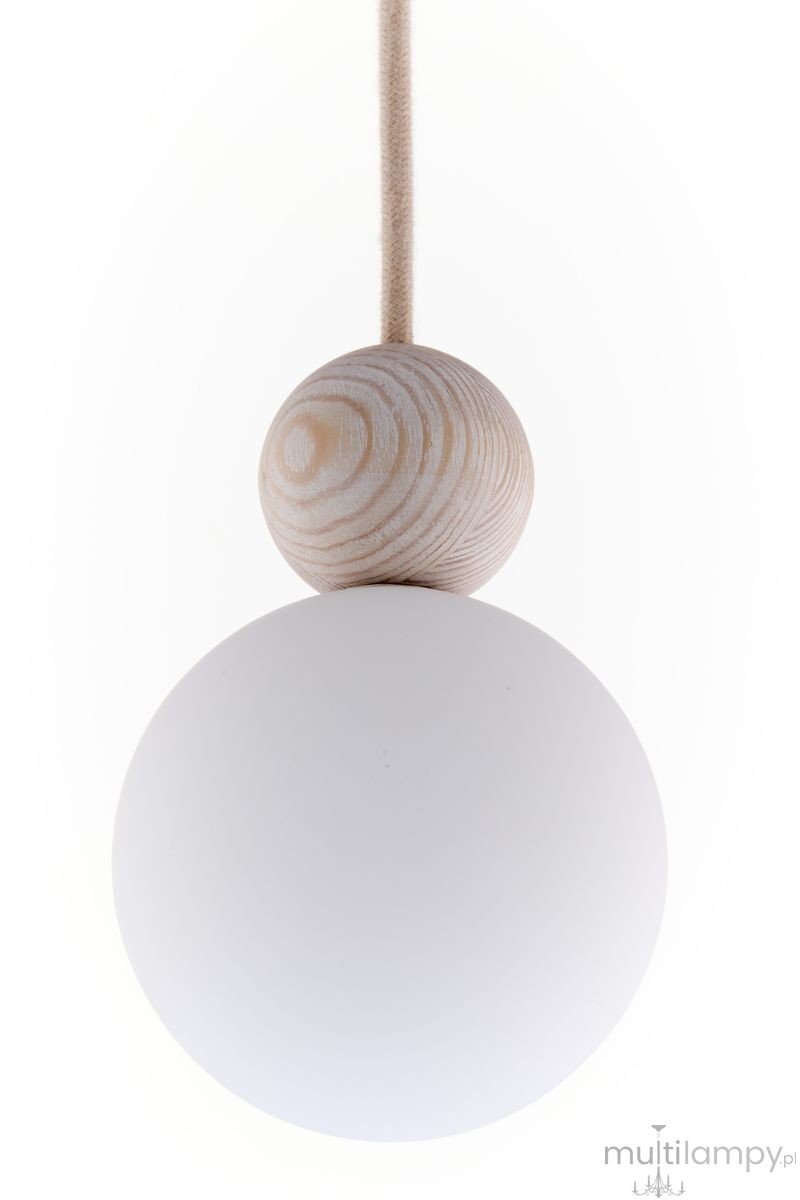 Rona 1 lampa wisząca 1xG9 beżowa/buk bielony 41673