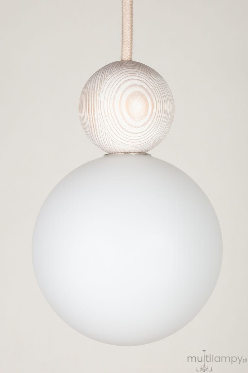Rona 1 lampa wisząca 1xG9 beżowa/buk bielony 41673