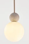 Rona 1 lampa wisząca 1xG9 beżowa/buk bielony 41673