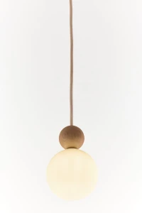 Rona 1 lampa wisząca 1xG9 beżowa/jasny brąz 41674