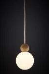 Rona 1 lampa wisząca 1xG9 beżowa/jasny brąz 41674