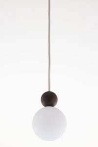 Rona 1 lampa wisząca 1xG9 beżowa/ciemny brąz 41675