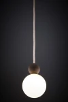 Rona 1 lampa wisząca 1xG9 beżowa/ciemny brąz 41675