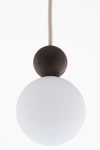 Rona 1 lampa wisząca 1xG9 beżowa/ciemny brąz 41675