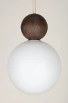 Rona 1 lampa wisząca 1xG9 beżowa/ciemny brąz 41675