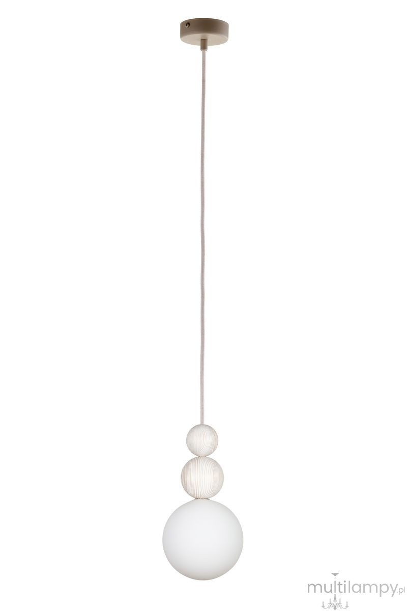 Rona 2 lampa wisząca 1xG9 beżowa/buk bielony 41677