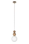 Rona 2 lampa wisząca 1xG9 beżowa/jasny brąz 41679