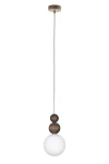 Rona 2 lampa wisząca 1xG9 beżowa/ciemny brąz 41681