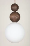 Rona 2 lampa wisząca 1xG9 beżowa/ciemny brąz 41681