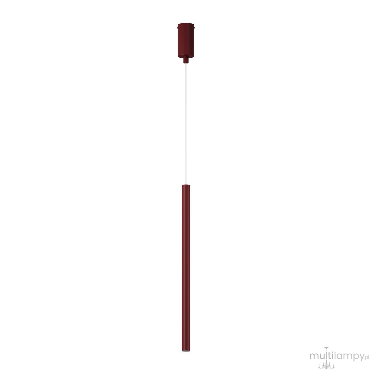 Sopel Prosty lampa wisząca 1xG9 bordowa 41827