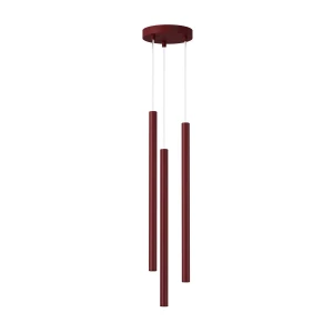Sopel Koło lampa wisząca 3xG9 bordowa 41831