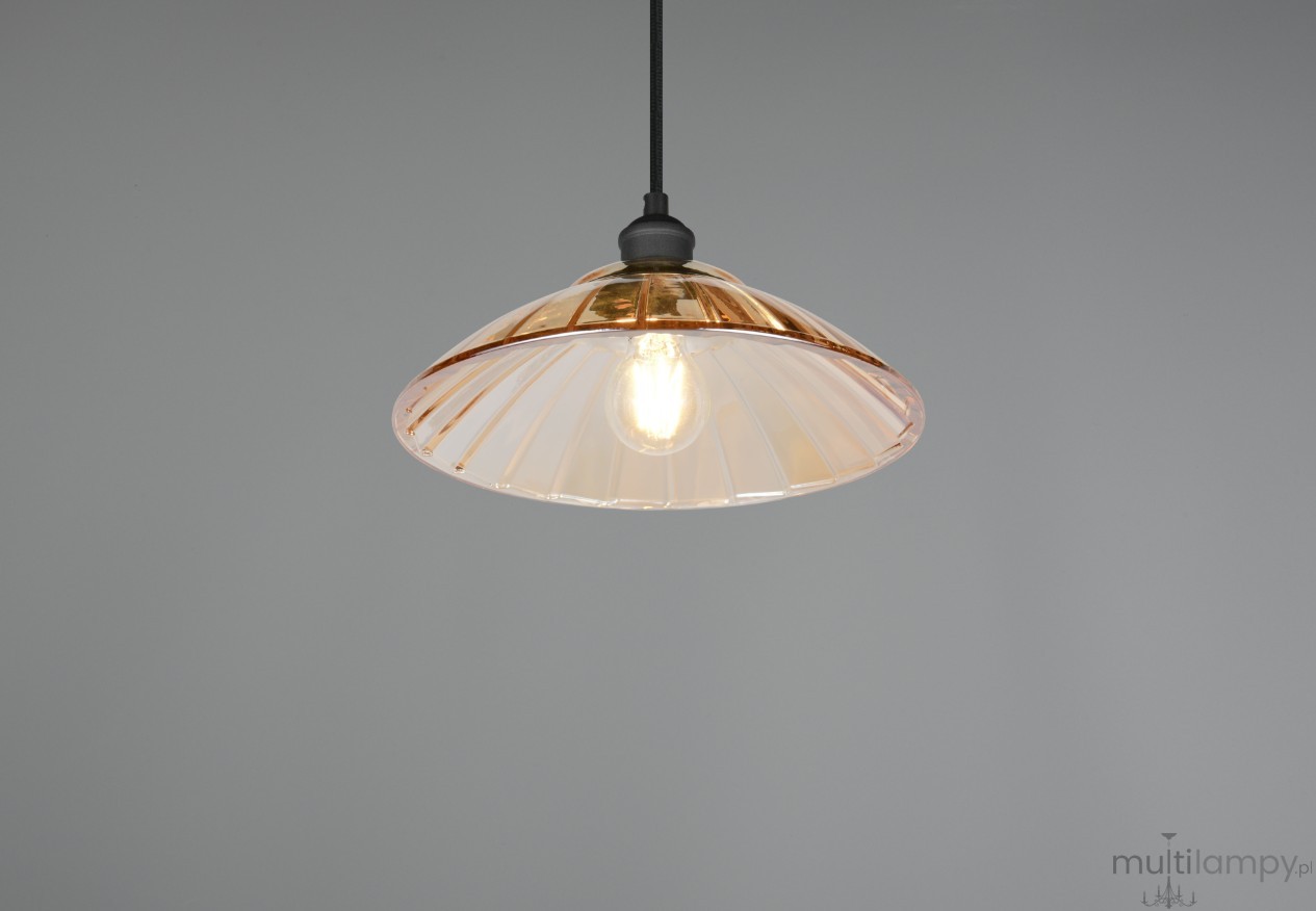 Eluna lampa wisząca E27 czarna R36521032