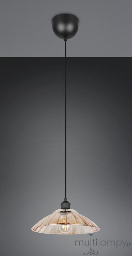 Eluna lampa wisząca E27 czarna R36521032