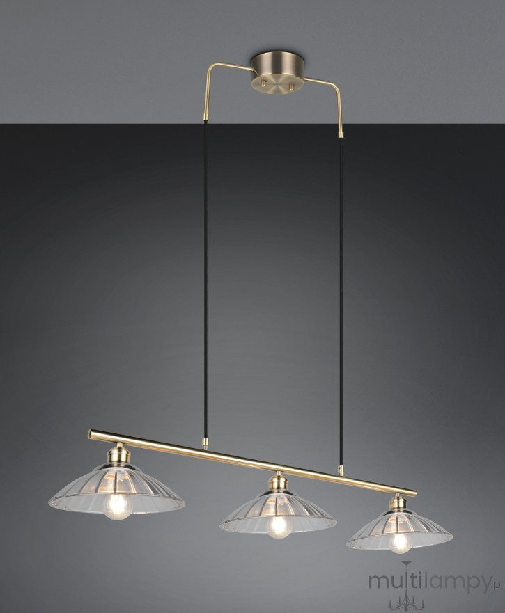Eluna lampa wisząca 3xE27 patyna R36523004