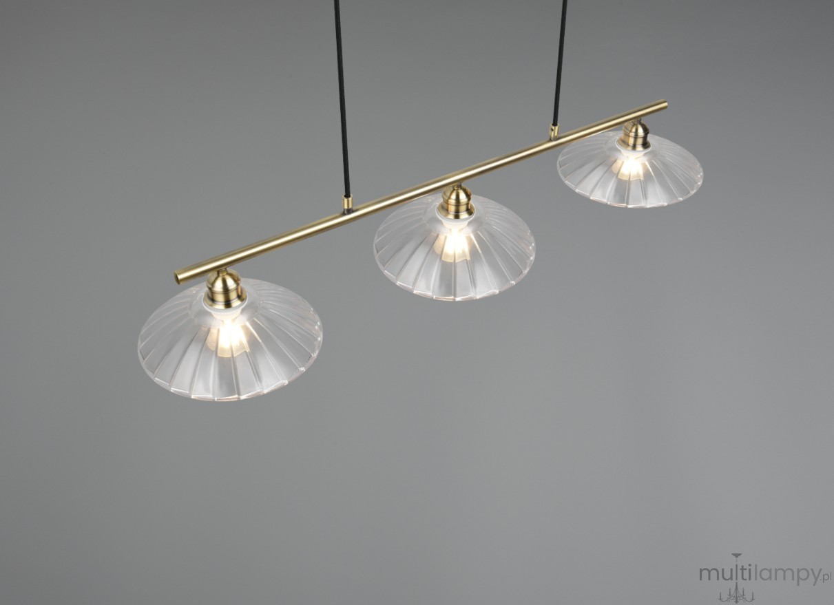 Eluna lampa wisząca 3xE27 patyna R36523004