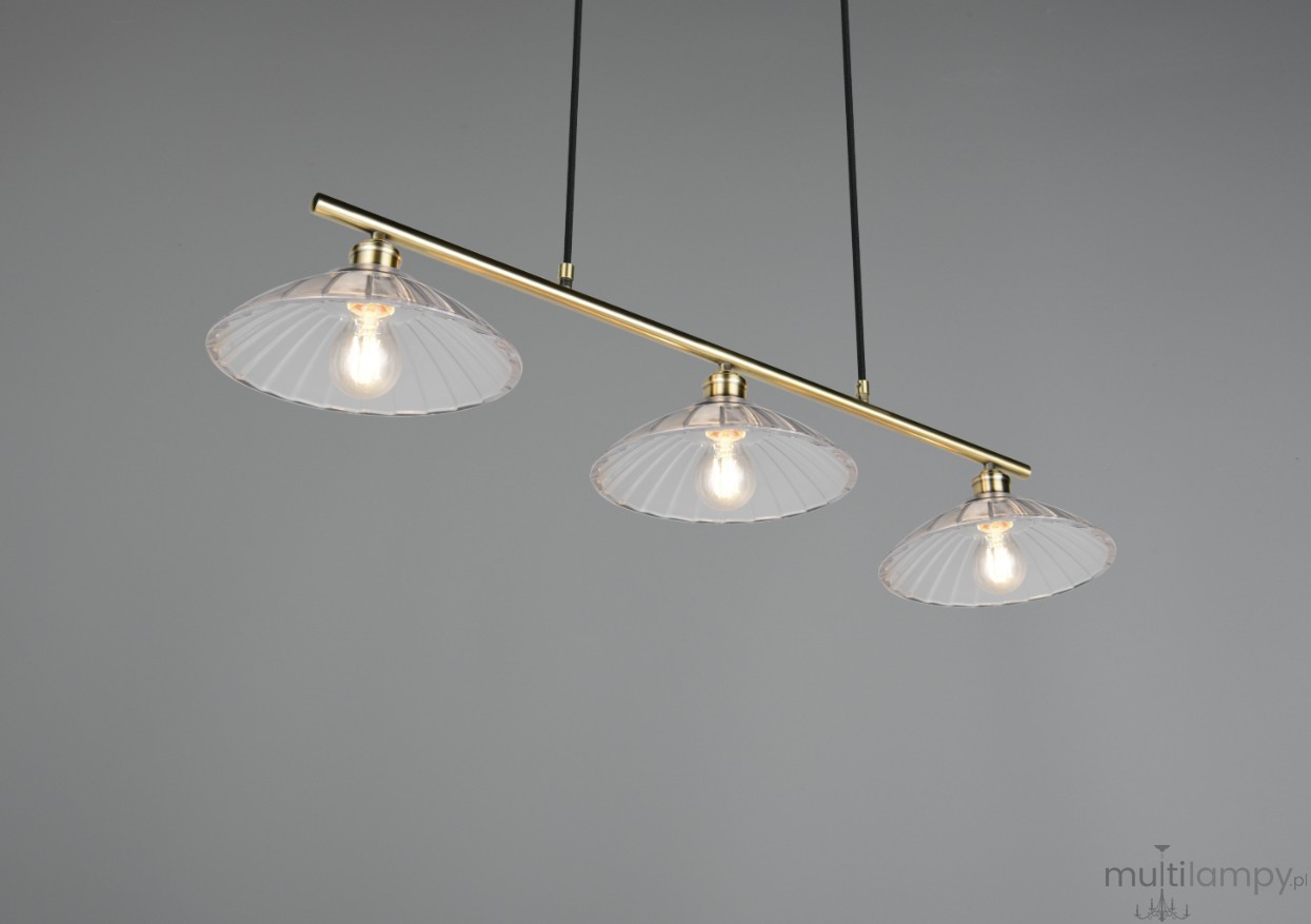 Eluna lampa wisząca 3xE27 patyna R36523004