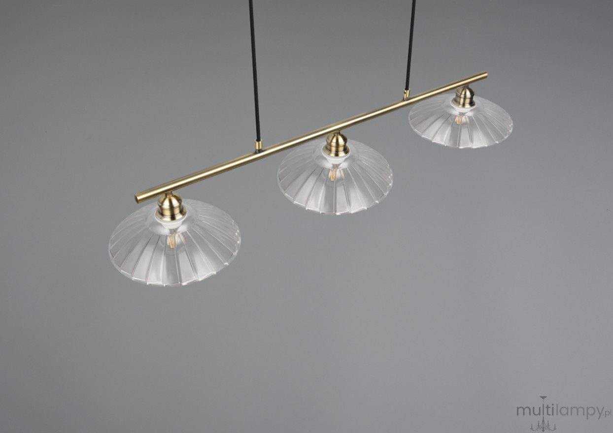 Eluna lampa wisząca 3xE27 patyna R36523004