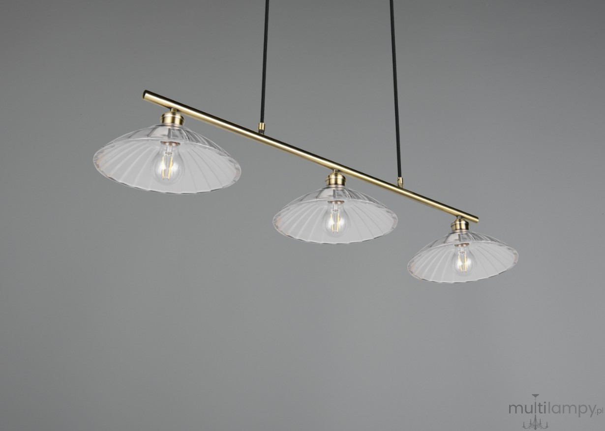 Eluna lampa wisząca 3xE27 patyna R36523004