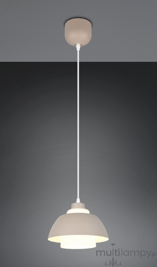 Tilos lampa wisząca E27 beżowa R36501043