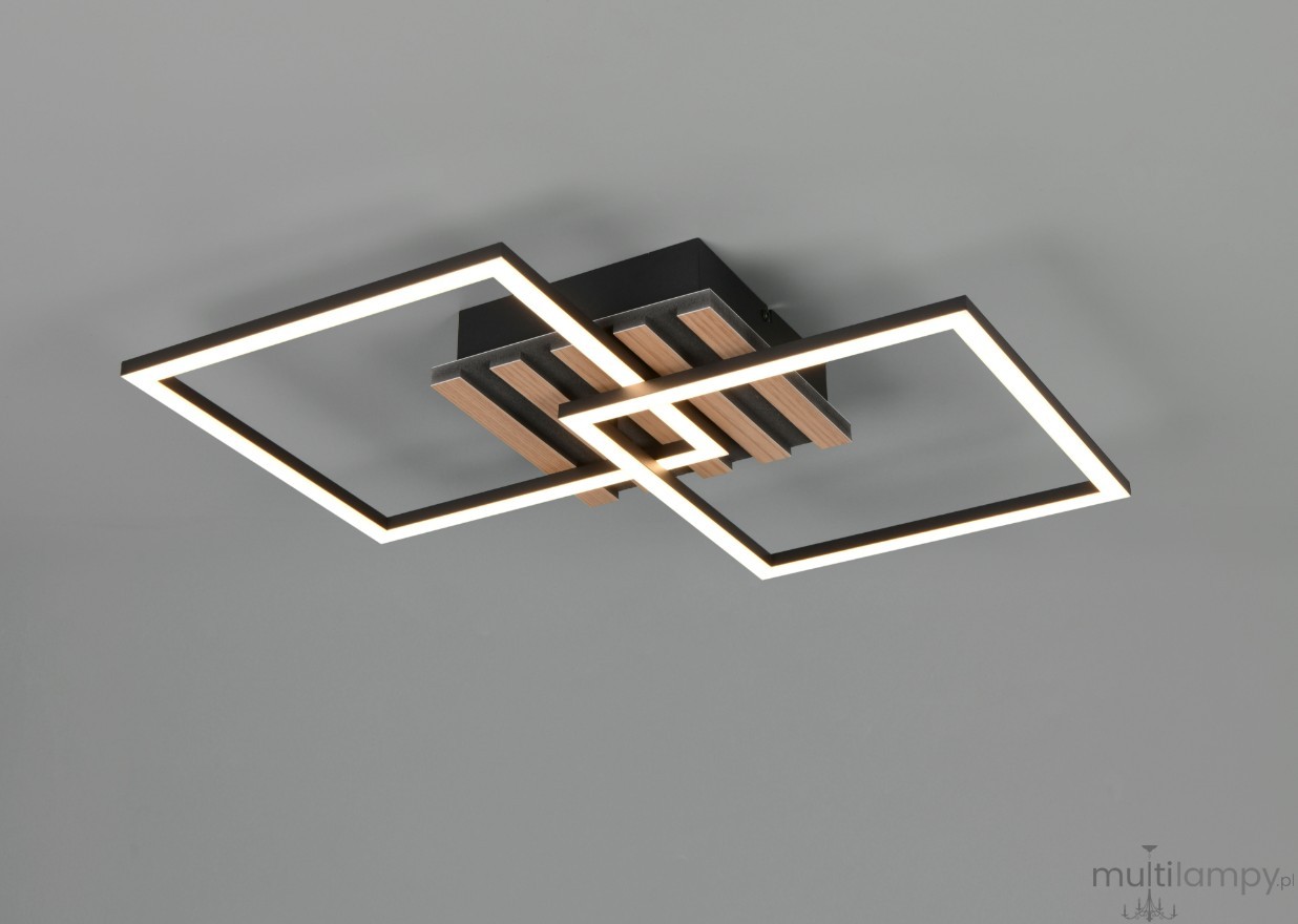 Zaro lampa sufitowa 2xLED 20W czarna R63402132