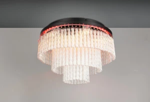 Vono lampa sufitowa z pilotem LED 17W CCT RGB czarna R63441032