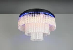 Vono lampa sufitowa z pilotem LED 17W CCT RGB czarna R63441032