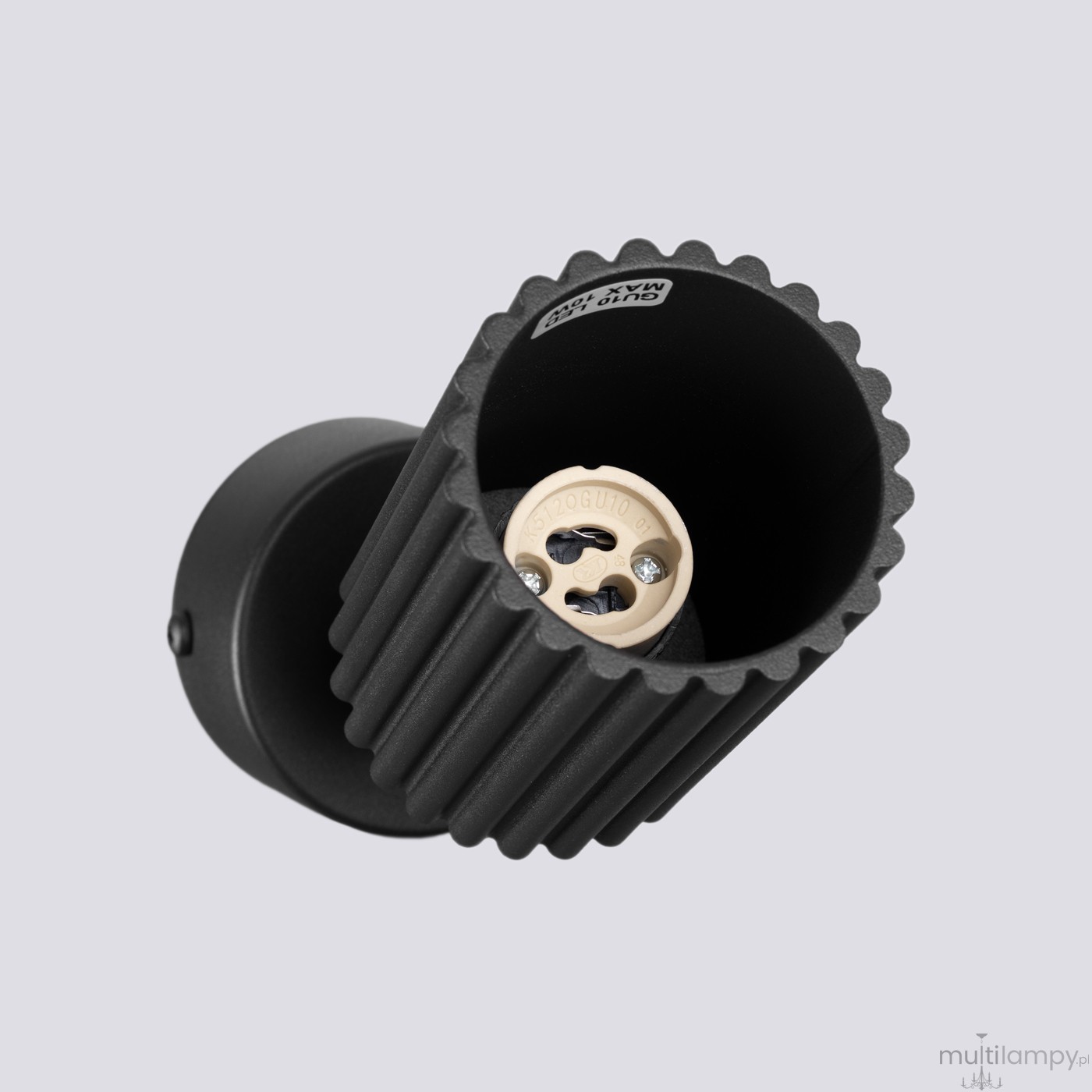 Karbon lampa sufitowa spot GU10 czarna SL.1913