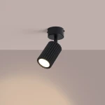Karbon lampa sufitowa spot GU10 czarna SL.1913