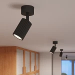 Karbon lampa sufitowa spot GU10 czarna SL.1913