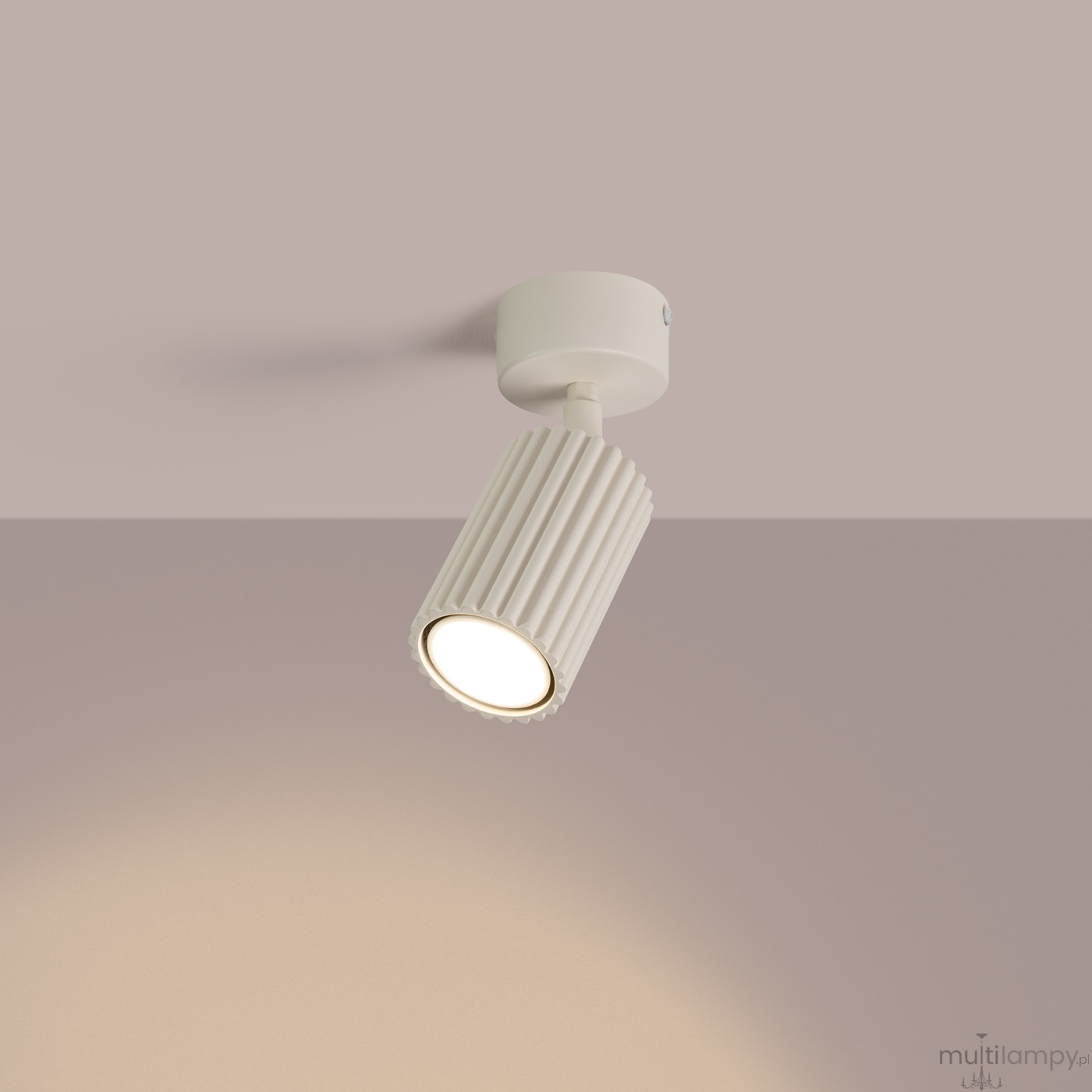 Karbon lampa sufitowa spot GU10 beżowa SL.1914