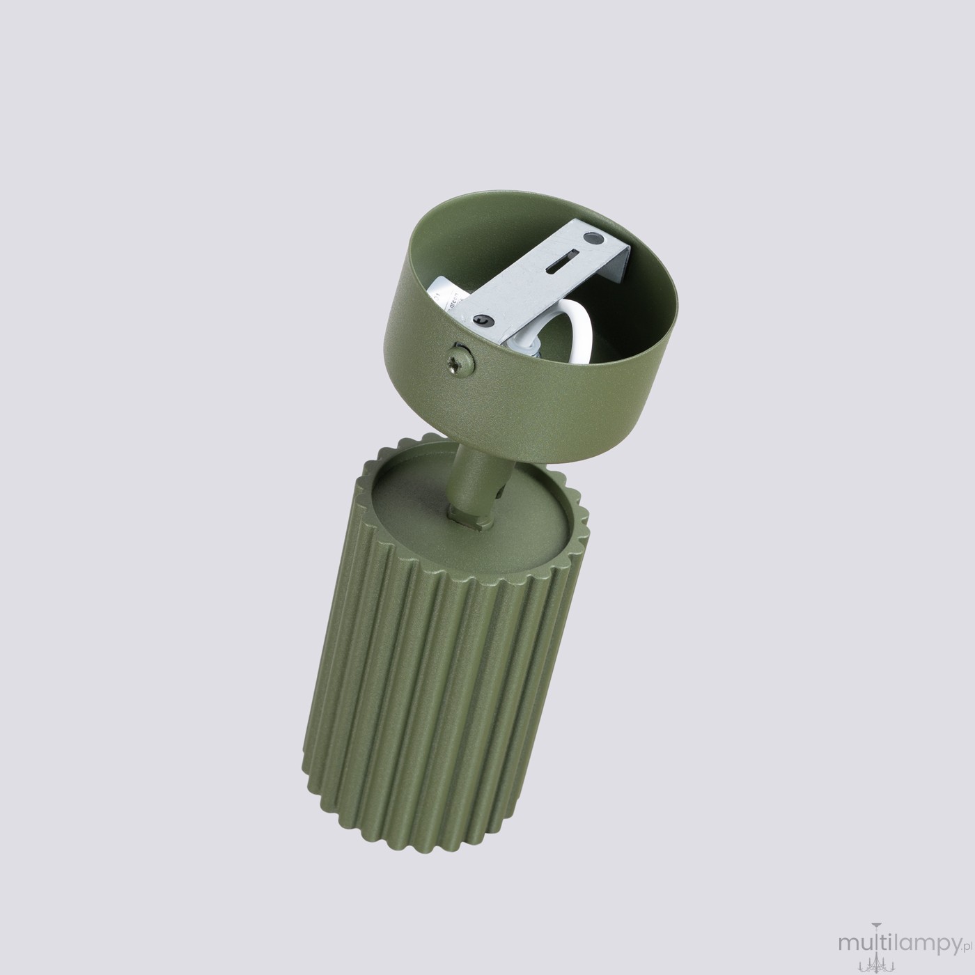 Karbon lampa sufitowa spot GU10 zielona oliwkowa SL.1915