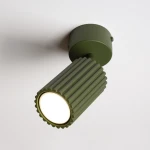 Karbon lampa sufitowa spot GU10 zielona oliwkowa SL.1915