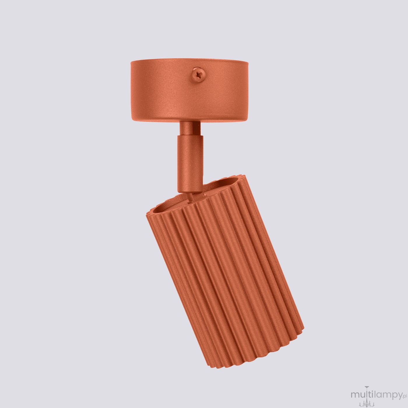 Karbon lampa sufitowa spot GU10 ochra czerwona SL.1916
