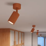 Karbon lampa sufitowa spot GU10 ochra czerwona SL.1916
