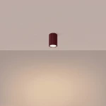 Karbon 10 lampa sufitowa GU10 burgund SL.1917