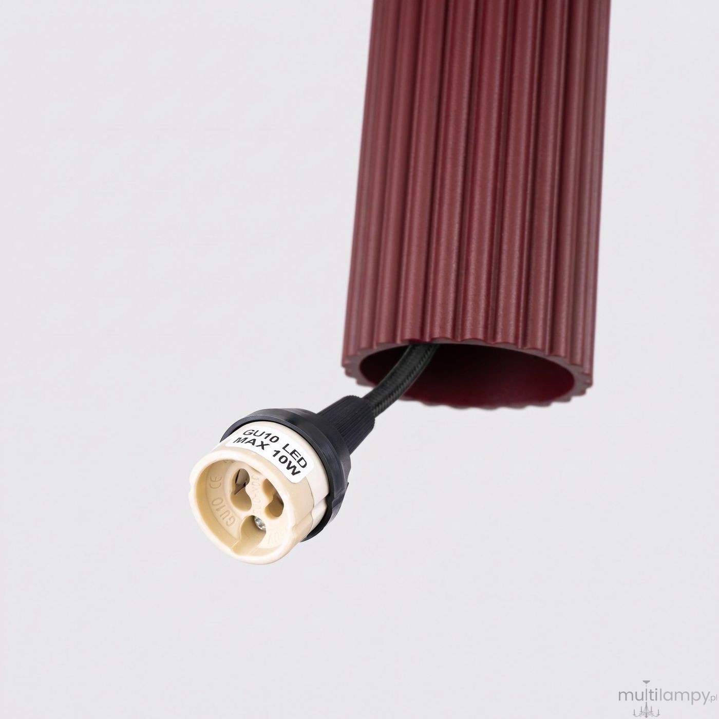 Karbon 1 lampa wisząca GU10 burgund SL.1918