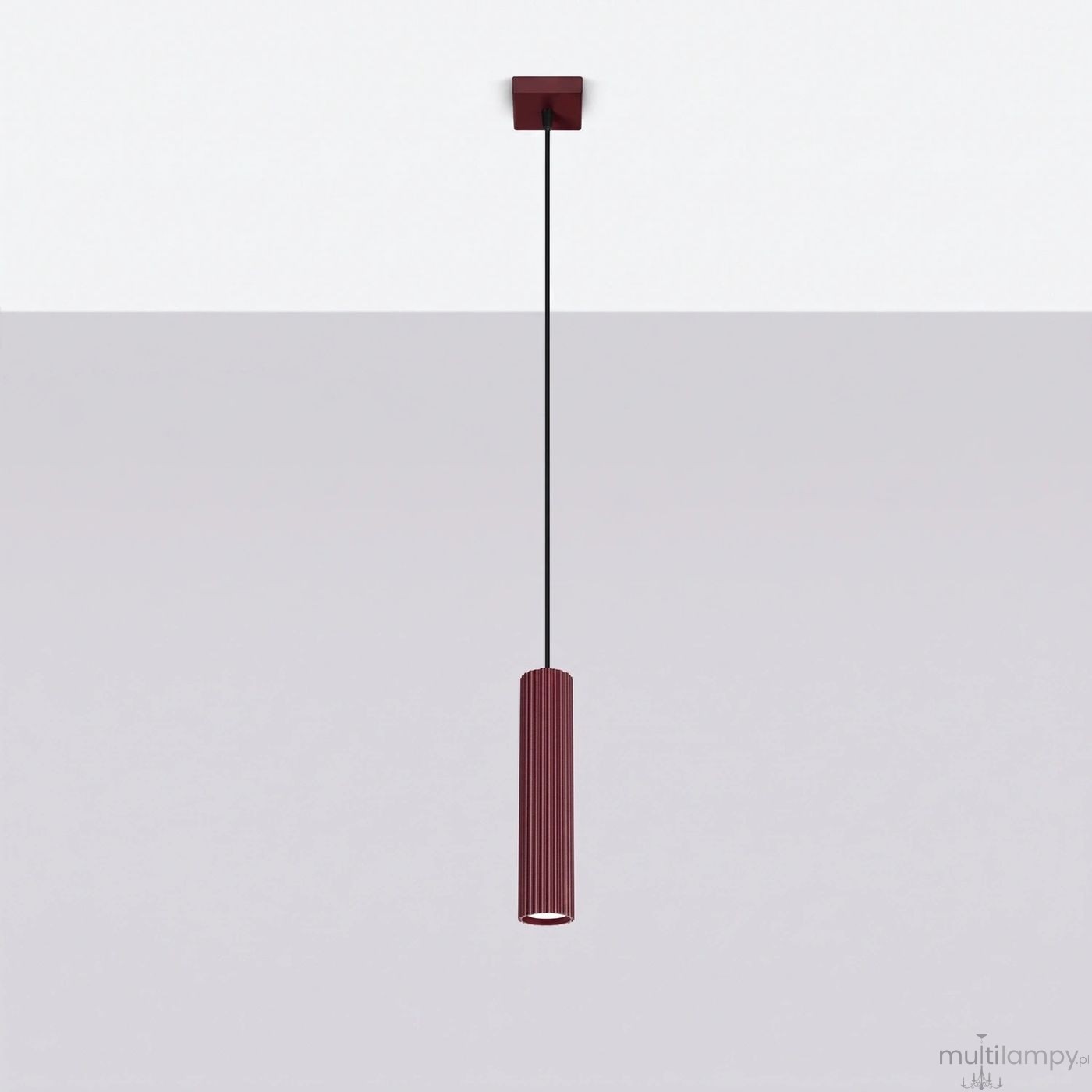 Karbon 1 lampa wisząca GU10 burgund SL.1918