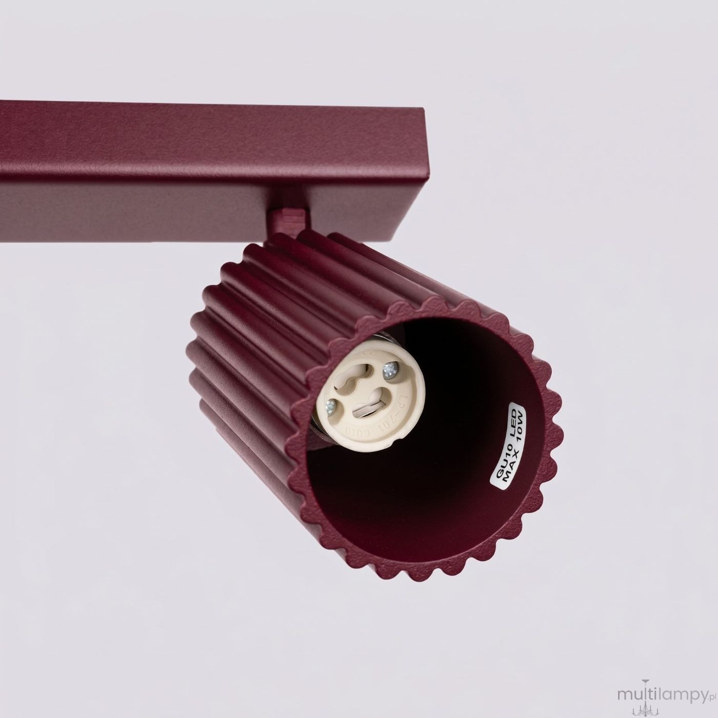 Karbon L lampa sufitowa spot 4xGU10 burgund SL.1924