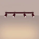 Karbon L lampa sufitowa spot 4xGU10 burgund SL.1924