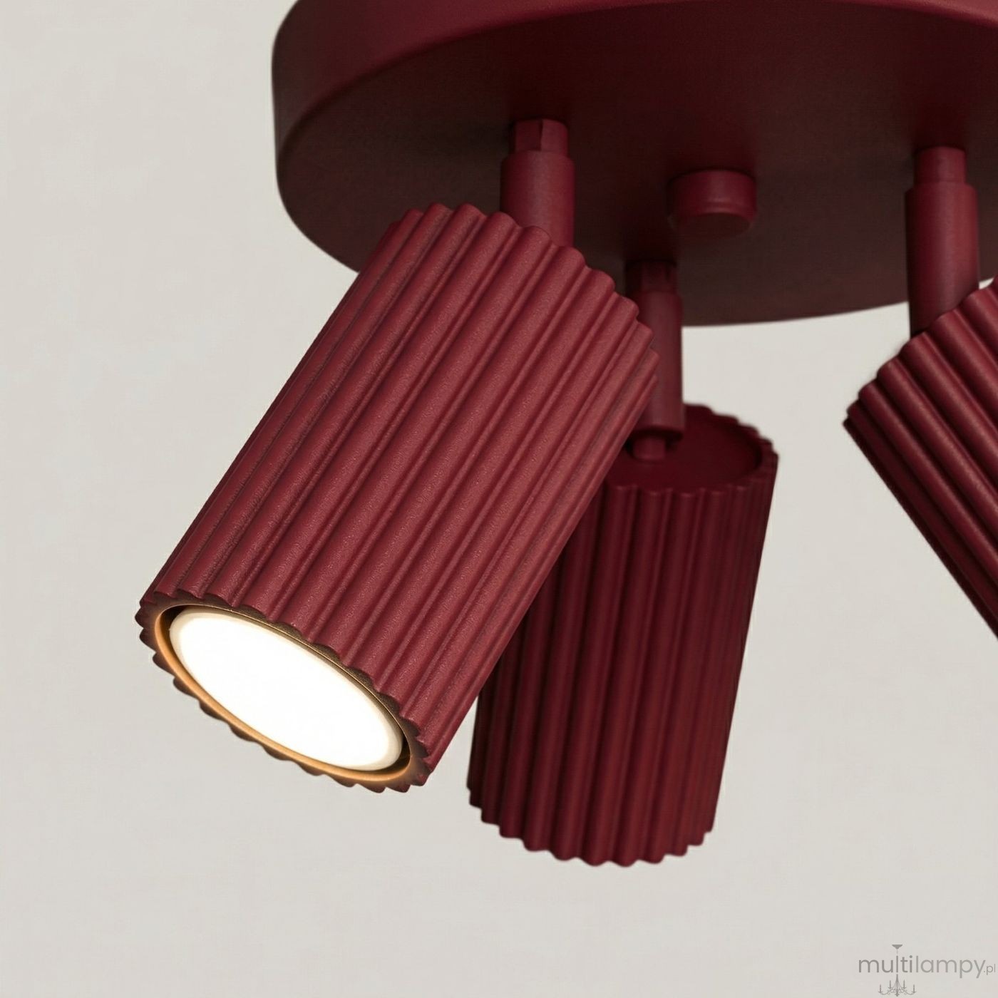 Karbon lampa sufitowa spot 3xGU10 burgund SL.1928