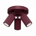 Karbon lampa sufitowa spot 3xGU10 burgund SL.1928