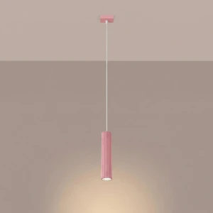 Karbon 1 lampa wisząca GU10 różowa SL.1931