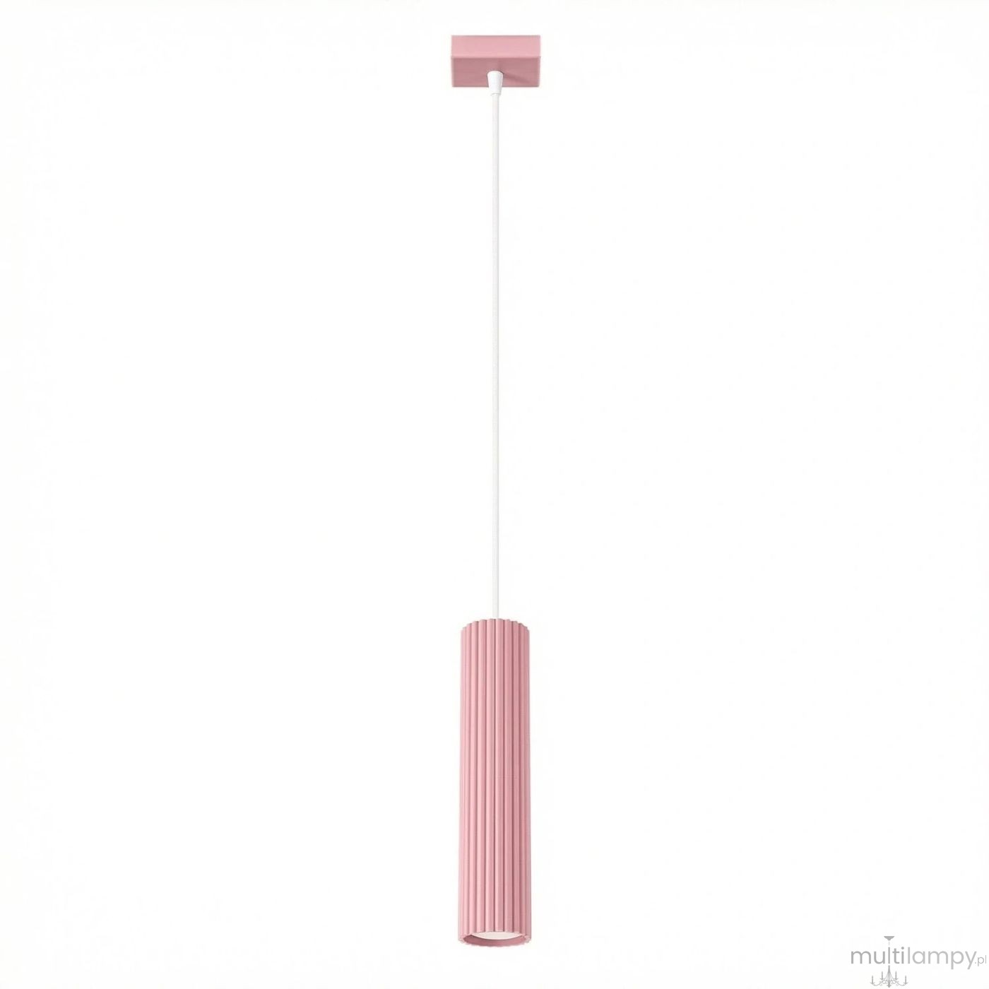 Karbon 1 lampa wisząca GU10 różowa SL.1931