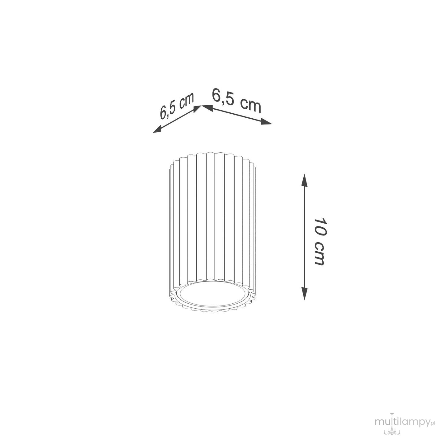 Karbon 10 lampa sufitowa 1xGU10 ultramaryna SL.2306