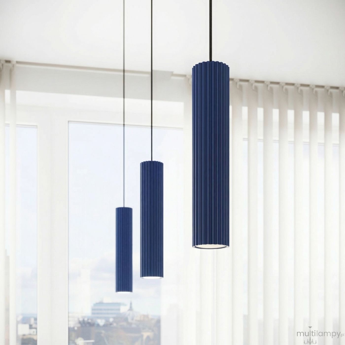 Karbon 1 lampa wisząca GU10 ultramaryna SL.2311