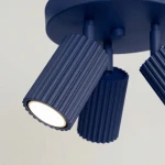 Karbon lampa sufitowa spot 3xGU10 ultramaryna SL.2323